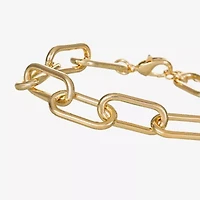 Liz Claiborne Womens Solid 7.25 Inch Link Bracelet