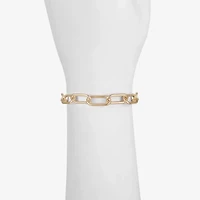 Liz Claiborne Womens Solid 7.25 Inch Link Bracelet