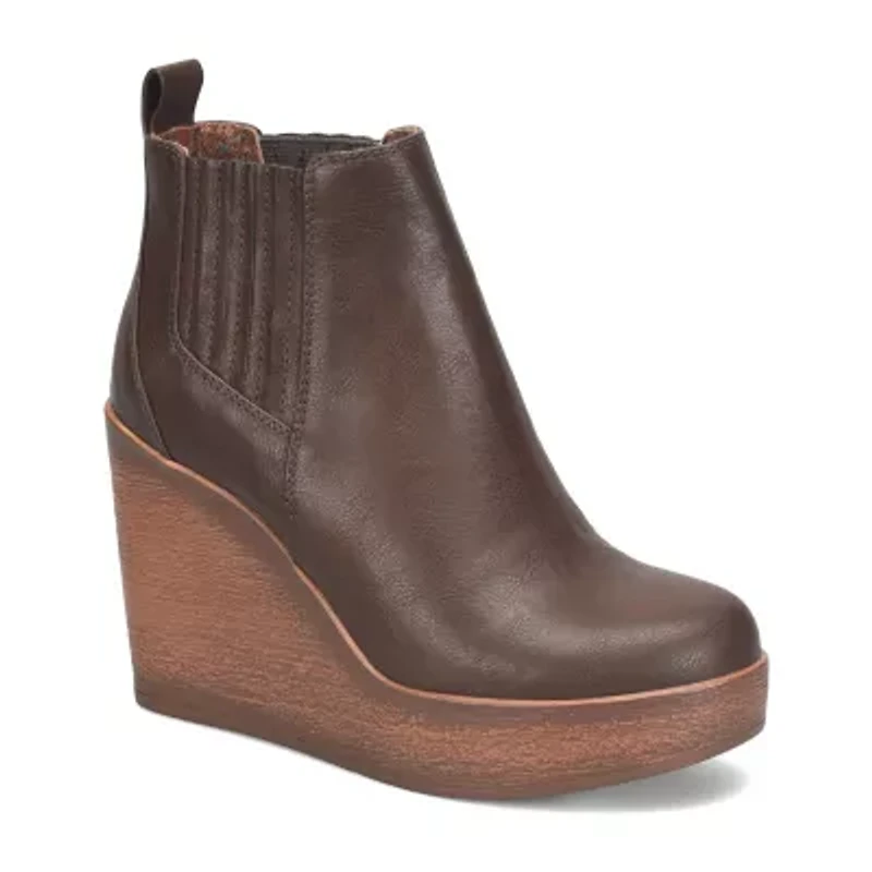 BOC by Born Womens Athalia Wedge Heel Booties