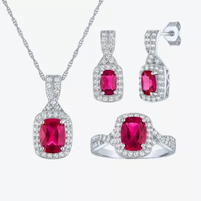 Gemstone Sterling Silver 3-pc. Jewelry Set