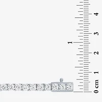 Womens Sapphire Sterling Silver Inch Tennis Necklace