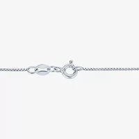 Gemstone & Lab-Created White Sapphire Sterling Silver Halo Pendant Necklace