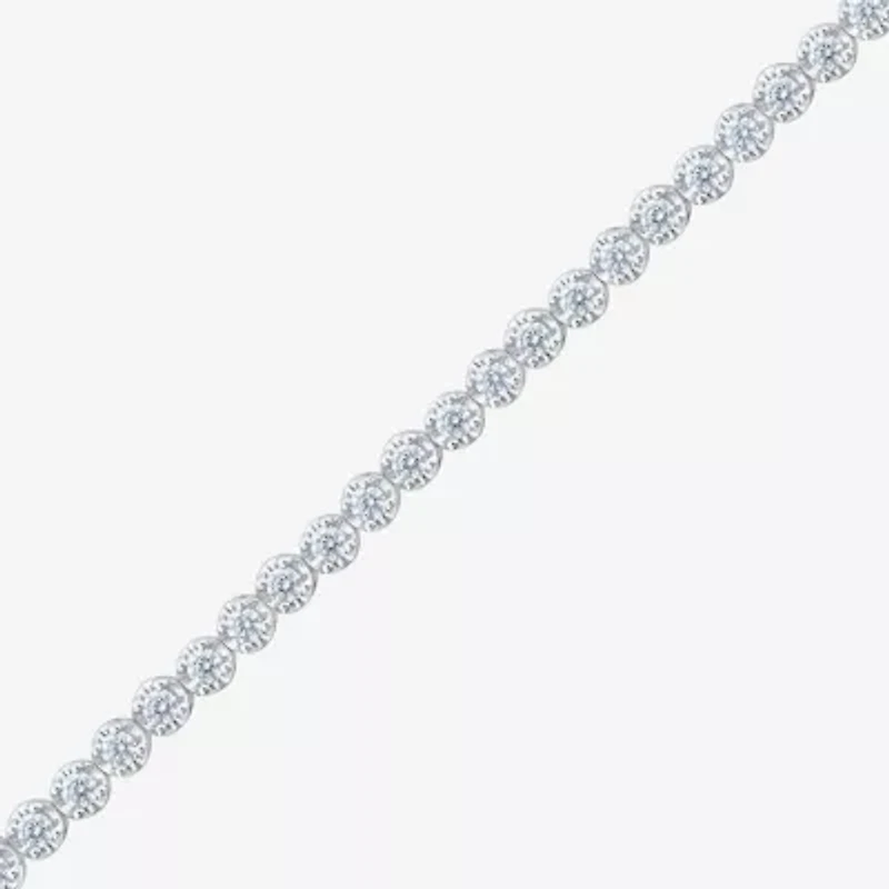 H-I/ I1) Womens CT. T.W. Lab Grown White Diamond 10K Gold 7.25 Inch Tennis Bracelet