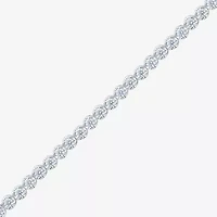 H-I/ I1) Womens CT. T.W. Lab Grown White Diamond 10K Gold 7.25 Inch Tennis Bracelet