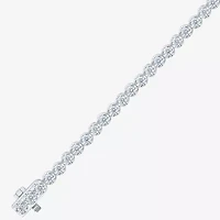 H-I/ I1) Womens CT. T.W. Lab Grown White Diamond 10K Gold 7.25 Inch Tennis Bracelet