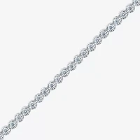 (I1/H-I) Womens 3 CT. T.W. Lab Grown White Diamond 10K Gold 7.25 Inch Tennis Bracelet