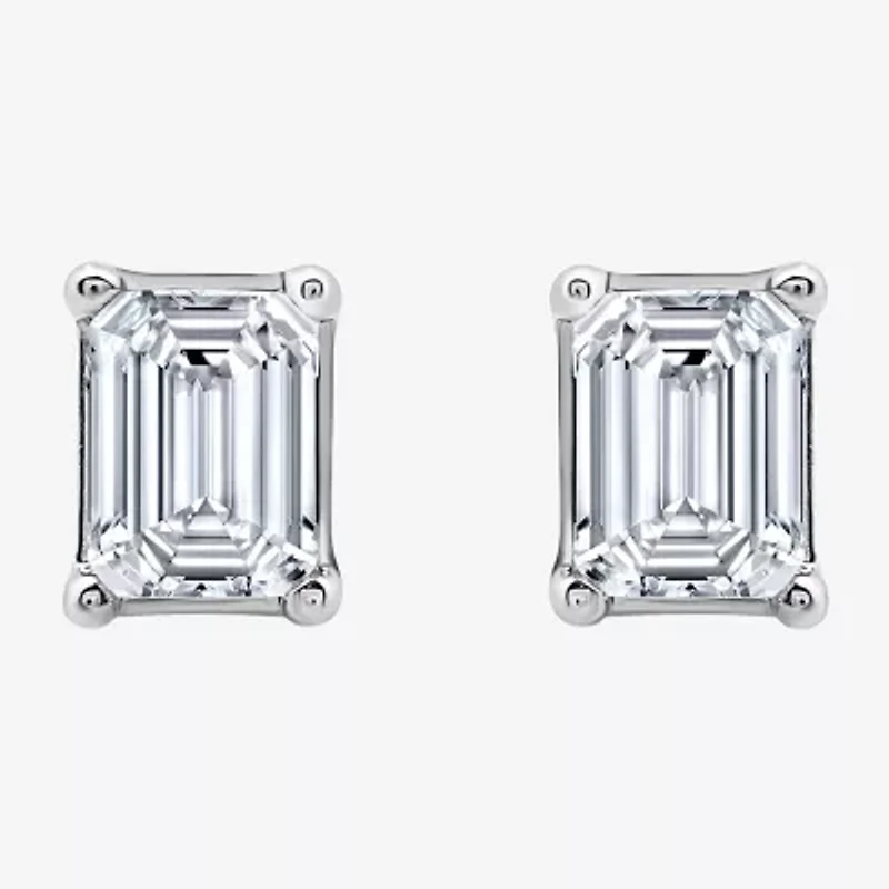 Ever Star (H-I / Si2-I1) 1/2 CT. T.W. Lab Grown White Diamond 10K White Gold Stud Earrings