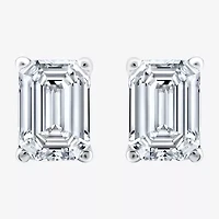 Ever Star (H-I / Si2-I1) 2 CT. T.W. Lab Grown White Diamond 14K White Gold Stud Earrings