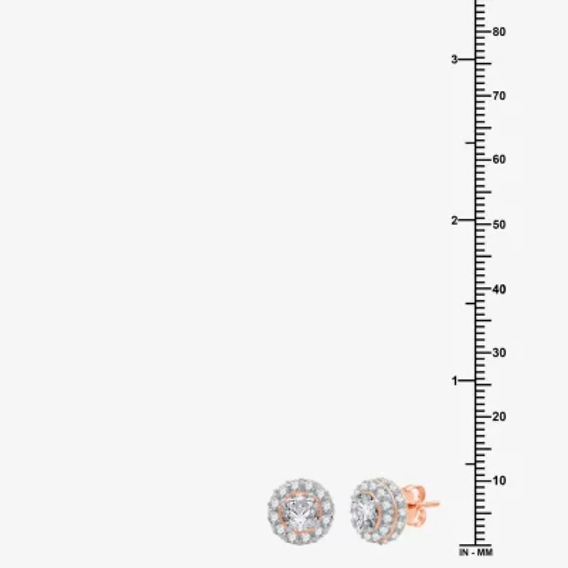 Ever Star (H-I / Si2-I1) 3 CT. T.W. Lab Grown White Diamond 14K Gold 10.8mm Round Stud Earrings