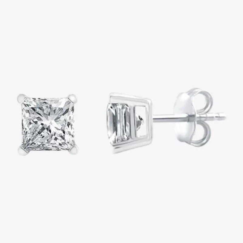 Ever Star (F / Vs2) 1 1/2 CT. T.W. Lab Grown White Diamond 14K White Gold Stud Earrings