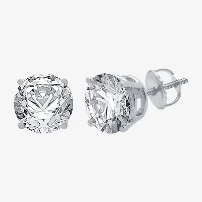 Ever Star (G / Vs1-Vs2) CT. T.W. Lab Grown White Diamond 14K Gold Round Stud Earrings