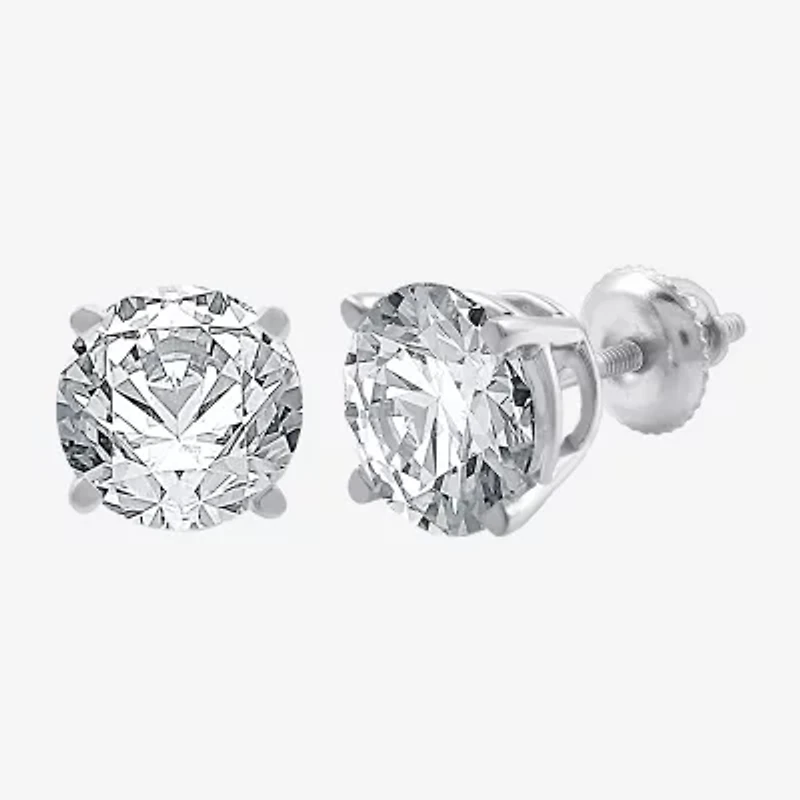 Ever Star (G / Vs1-Vs2) 5 CT. T.W. Lab Grown White Diamond 14K Gold Round Stud Earrings