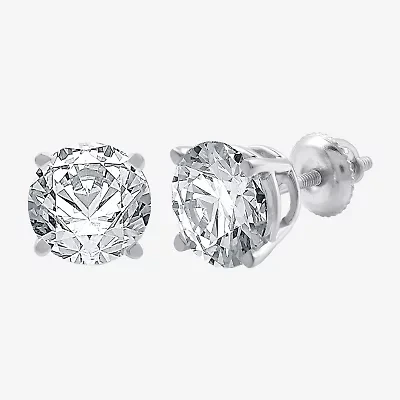 Ever Star (G / Vs1-Vs2) 5 CT. T.W. Lab Grown White Diamond 14K Gold Round Stud Earrings
