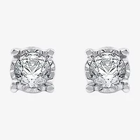 Ever Star (G / SI1-SI2) 1/3 CT.T.W. Lab-Grown Diamond 14K over SIlver or Sterling Round Stud Earrings