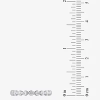 (G / Si2) Womens 2 CT. T.W. Lab Grown White Diamond 10K Gold Round Side Stone Bridal Set