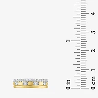 G-H / I1-I2) Womens 1/4 CT. T.W. Lab Grown White Diamond 10K Gold Band