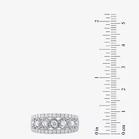 (G / Si2) Womens 9M 1 CT. T.W. Lab Grown White Diamond 10K Gold Anniversary Band