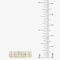 (G / Si2) Womens 21.5MM 1 CT. T.W. Lab Grown White Diamond 10K Gold Anniversary Band