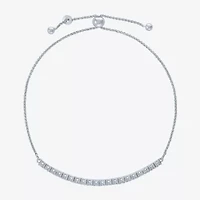 (I1-I2/ G-H) Womens 1/10 CT. T.W. Lab Grown White Diamond Sterling Silver Bolo Bracelet