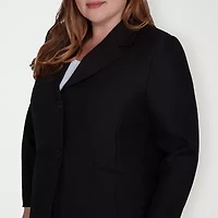 Alfred Dunner Classics Womens Regular Fit Plus Suit Jacket