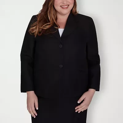 Alfred Dunner Classics Womens Regular Fit Plus Suit Jacket