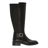 St. John's Bay Womens Toysen Wide Calf Stacked Heel Riding Boots