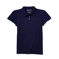 Thereabouts Little & Big Kid Girls Short Sleeve Regular Fit Polo Shirt