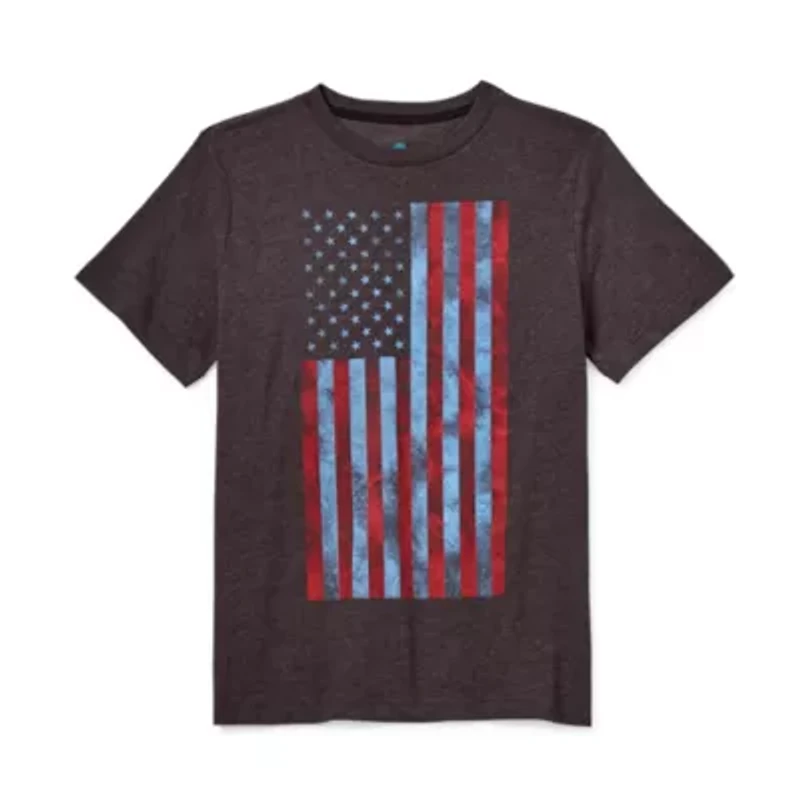 Thereabouts Little & Big Kid Boys Crew Neck Short Sleeve Regular Fit Graphic T-Shirt