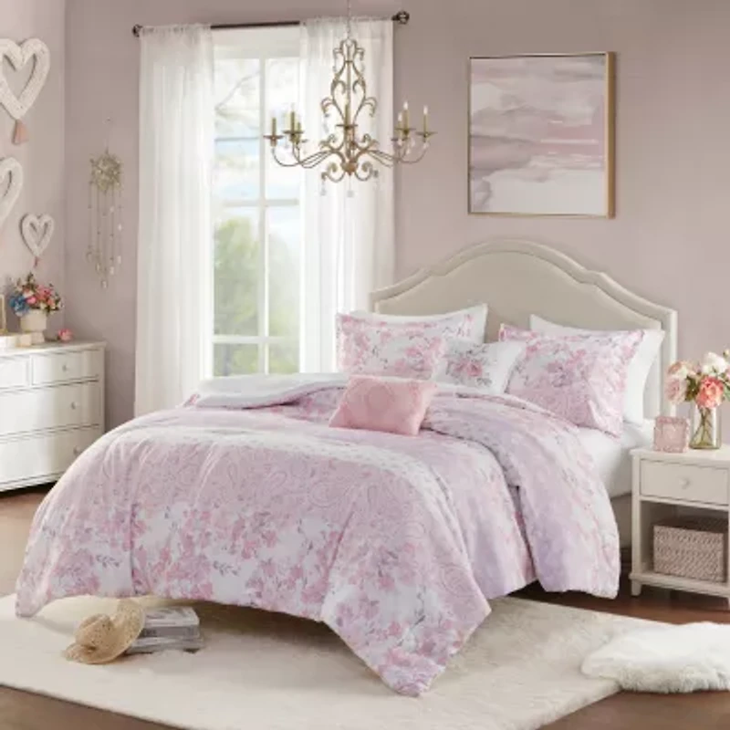 Intelligent Design Elodie Floral Midweight Comforter Set
