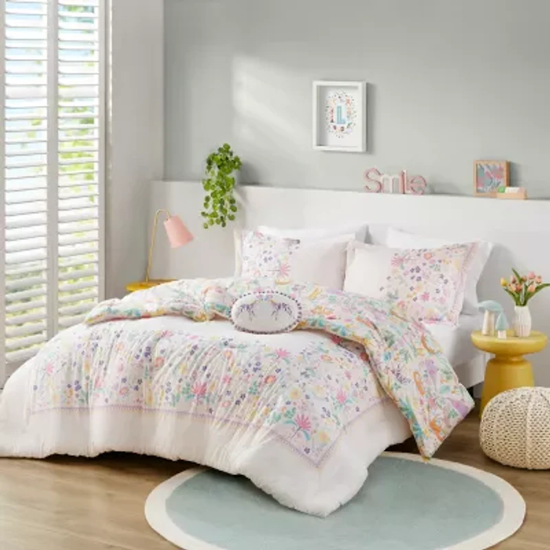 Intelligent Design Thea Cotton Midweight Reversible Comforter Set
