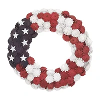 National Tree Co. 18in Patriotic Flag Wreath