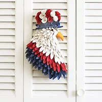 National Tree Co. 14in Patriotic Eagle Hanging Christmas Porch Sign