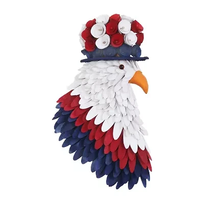 National Tree Co. 14in Patriotic Eagle Hanging Christmas Porch Sign