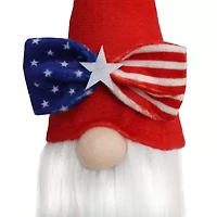 National Tree Co. 6ft Patriotic Flag Gnome Christmas Indoor Outdoor Garland