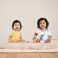 Proudly™ Baby Unisex Round Neck Short Sleeve 3-pc. Bodysuit