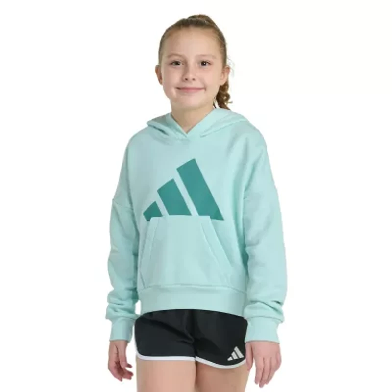 adidas Big Kid Girls Long Sleeve Fleece Hoodie