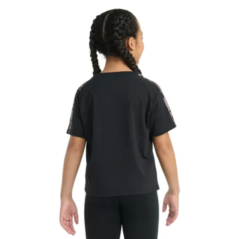 adidas Big Kid Girls Crew Neck Short Sleeve Regular Fit Graphic T-Shirt