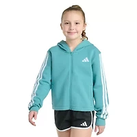 adidas Big Kid Girls Fleece Lightweight Jacket