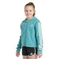 adidas Big Kid Girls Fleece Lightweight Jacket