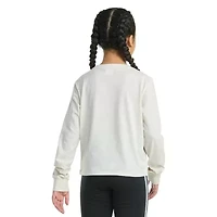 adidas Big Kid Girls Crew Neck Long Sleeve Graphic T-Shirt