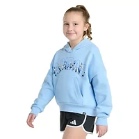 adidas Big Kid Girls Long Sleeve Fleece Active Hoodie