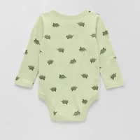 Okie Dokie Baby Boys Round Neck Long Sleeve Bodysuit