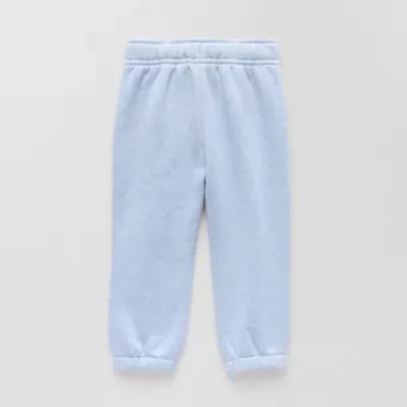 Okie Dokie Baby Boys Cuffed Regular Fit Fleece Pull-On Pant