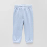Okie Dokie Baby Boys Cuffed Regular Fit Fleece Pull-On Pant
