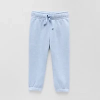 Okie Dokie Baby Boys Cuffed Regular Fit Fleece Pull-On Pant