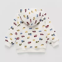 Okie Dokie Baby Boys Fleece Hooded Lightweight Jacket