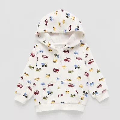 Okie Dokie Baby Boys Fleece Hooded Lightweight Jacket
