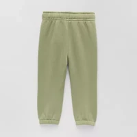 Okie Dokie Baby Boys Cuffed Regular Fit Fleece Pull-On Pant