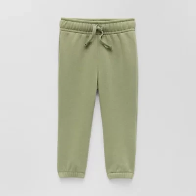 Okie Dokie Baby Boys Cuffed Regular Fit Fleece Pull-On Pant