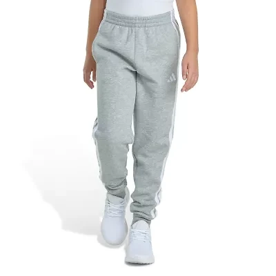 adidas Big Kid Girls Cuffed Mid Rise Regular Fit Fleece Jogger Pant